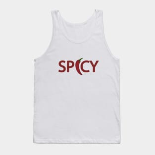 Spicy being spicy typography design Tank Top